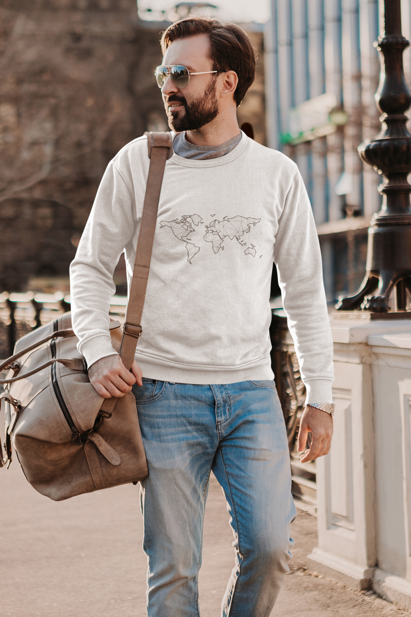 World Map Sweatshirt