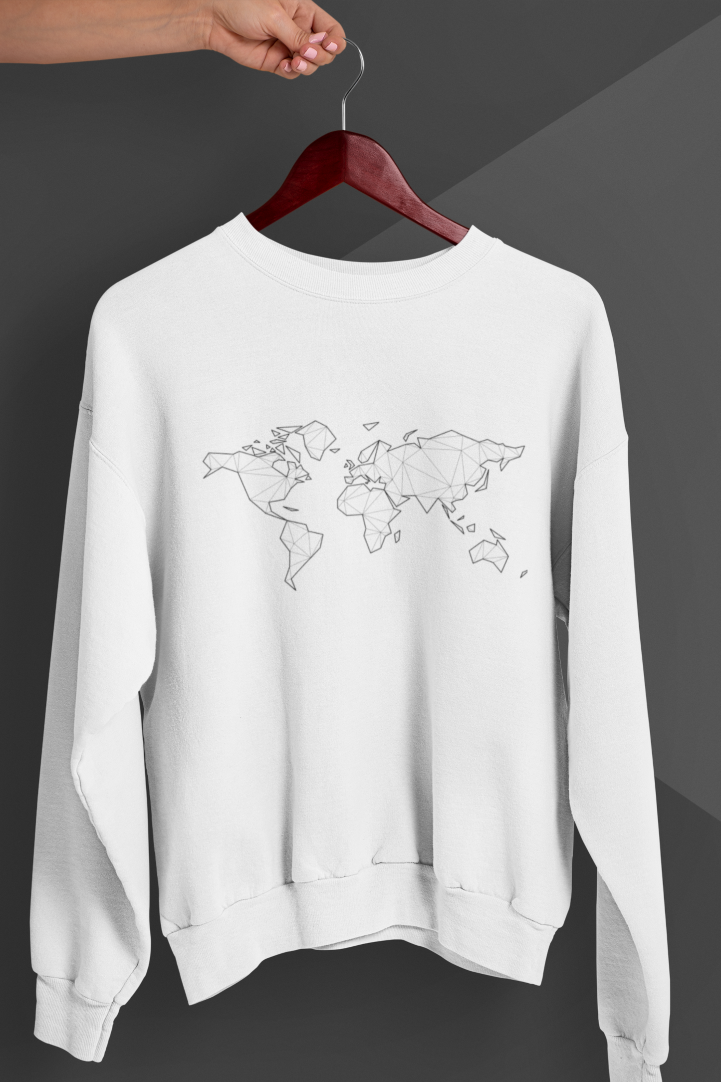 World Map Sweatshirt