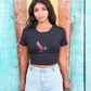 Abstract Bird Crop Top